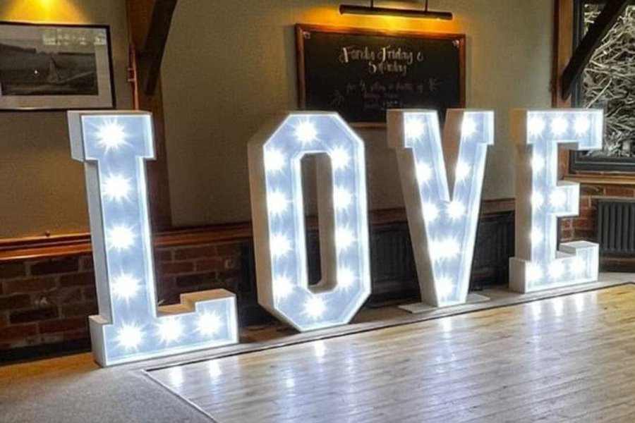 LOVE giant LED Letters